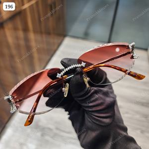 Qualité supérieure Artisanat Orange Shades VVS Clouté Diamant Coupe Femmes Lunettes De Soleil Bold Trendy Designer GRA Verres Certifiés - Product Image 1