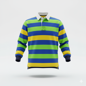 Rugby de gran tamaño para camisa para hombre sólido de manga larga Casual transpirable de punto 100% algodón Top - Product Image 6