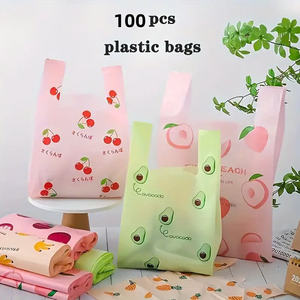 Camiseta de material PE reciclado Bolsa de compras de supermercado Bolsa de plástico ecológica para embalaje por empresa - Product Image 5