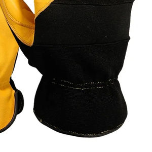 Guantes de herrador de cuero de seguridad de protección al por mayor, guantes de herrador de cuero de protección duraderos y resistentes personalizados - Product Image 3