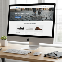 Zapatos personalizados Servicios de diseño de sitios web Desarrolladores web calificados Ofreciendo presencia confiable y asequible en sitios web de comercio electrónico