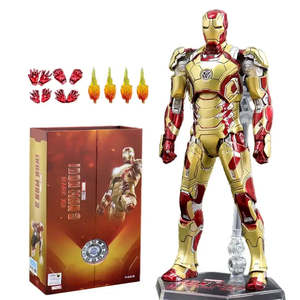 Figurine en PVC Iron Man ou MK 42, modèle de personnage robot de bonne qualité, accessoire, état neuf avec emballage en boîte - Product Image 1