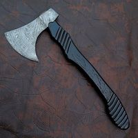 El yapımı şam çelik Tomahawk balta ile endüstriyel açık kamp aracı gül ahşap kolu el dövme Hatchet kapak dahil