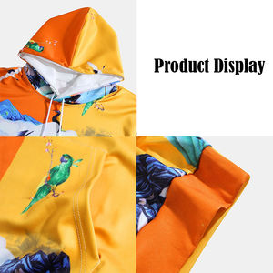 Sweat à capuche pour homme, sublimation personnalisée, impression intégrale, léger, doux, confortable, polyester, gym, fitness, en gros - Product Image 3