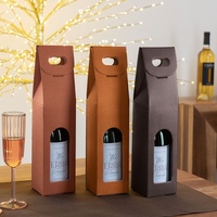 Tragbare Maßgefertigte Weinbox Magnetisch Faltbar mit Griff Karton Geschenkverpackung Whisky Starre Schachteln Matt Laminiert Wodka Tequila