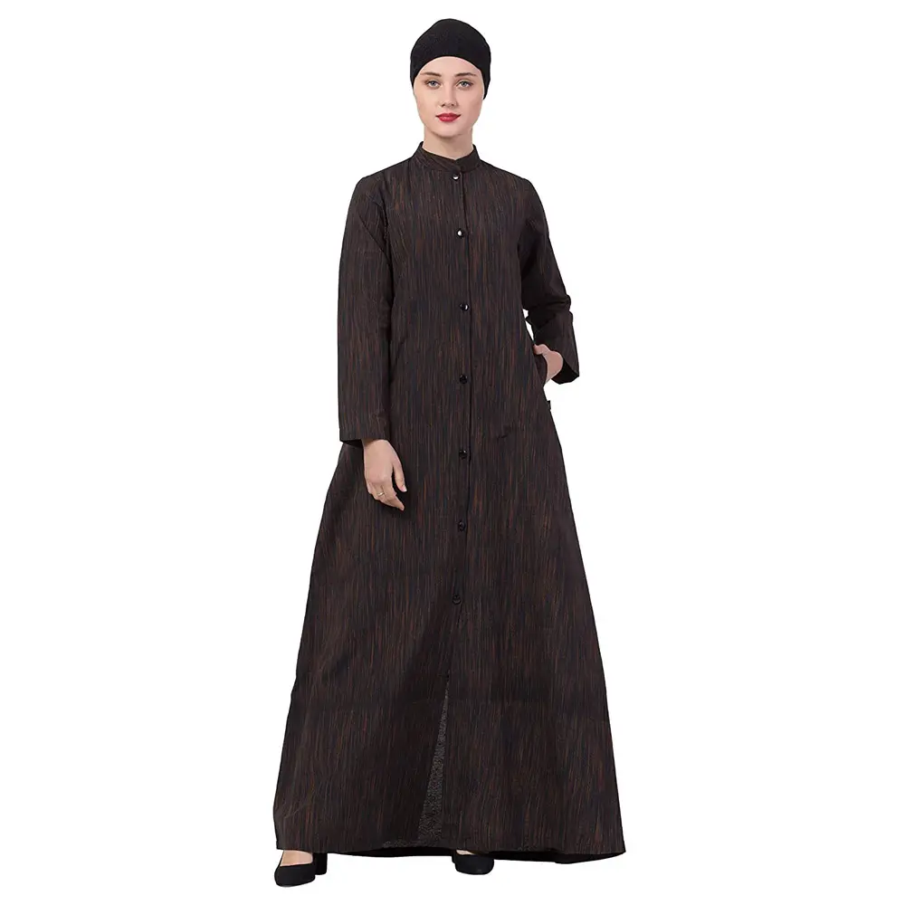 Nuovo modello Pakistan Abaya a Dubai abito Abaya caftano musulmano aperto all'ingrosso per donna