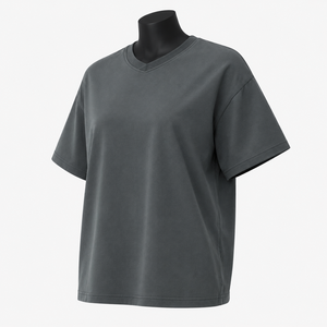 Camisetas de Verano para Mujer, Lisas, de Algodón/Fibra de Bambú, Secado Rápido, Transpirables, Personalizables, Manga Corta, Cuello Redondo, Estilo Urbano - Product Image 3