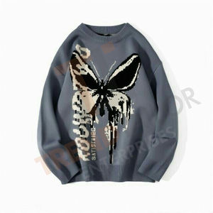 Sweat-shirt à col rond surdimensionné, design à manches longues de haute qualité, disponible en différentes couleurs - Product Image 4