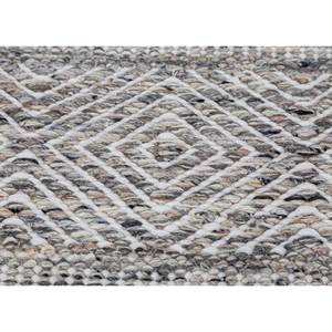 Abrash Grey Black Flat Weaves Wool <b>Rugs</b> Handmade Geometric Striped Rectangle Jute <b>Rugs</b> for Home Hallway <b>Bedside</b>-Model ADWP-13039 - Product Image 3