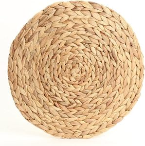 Woven Eco-Friendly Charger Plates Water Hyacinth Placemats 35cm/30cm Diameter <b>for</b> Dining Table Customized <b>Coasters</b> <b>Drink</b> - Product Image 3