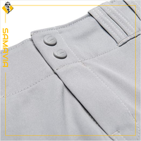 Pantalones de Béisbol SAMAVIA Personalizados, Transpirables, Antibacterianos, Anti-UV, de Secado Rápido, Duraderos, con Cierre de Botones