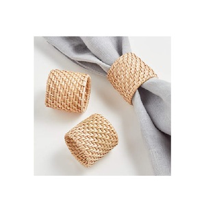 Servilleteros de ratán de caña ecológicos hechos a mano para el hogar, hoteles, uso en fiestas, diseño de granja, colores personalizables, tamaños almacenados - Product Image 4