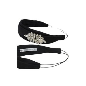 ที่คาดผมไหมสีดำทำด้วยมืออุปกรณ์เสริมผ้าสำหรับผู้หญิงสำหรับงานปาร์ตี้เครื่องประดับผมของผู้หญิงที่สง่างาม - Product Image 1