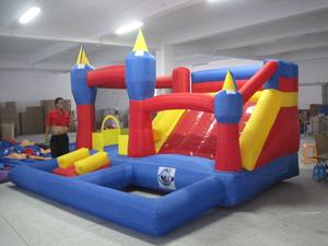 Castillo Inflable de Nailon con Piscina de Pelotas para la Diversión de los Niños en el Parque de Aventuras o Guardería - Product Image 1