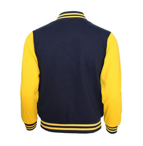 Veste universitaire pour homme à manches longues avec impression personnalisée, col montant en toile, logo frontal, écologique et respirante - Product Image 6