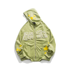 Sudadera de hombre de algodón 100% de alta calidad DIY personalizado 3D Puff impresión Logo Vintage desgastado Boxy Fit pulóver Sudadera con capucha invierno No - Product Image 3