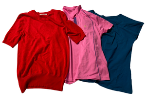 ชุดเดรสแขนสั้นสำหรับผู้หญิง, ชุดเดรสแขนสั้นเสื้อผสมไซส์ใหญ่ - Product Image 2