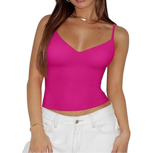 Camiseta sin mangas de secado rápido sin costuras para mujer, camiseta sin mangas de algodón de fibra de bambú de talla grande, hecha por Dressports - Product Image 5