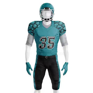 Kit de football américain Pro Level Matériau respirant léger avec manches courtes grande taille pour le jour du match - Product Image 4