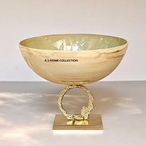 Tazón Decorativo de Diseño en Forma de Luna, de Latón Dorado, Acero Inoxidable, Estilo Japonés, Elegante - Product Image 4