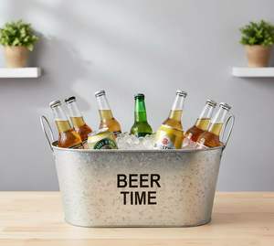 wine <b>ice</b> <b>bucket</b> <b>beverage</b> cooler <b>bucket</b> stainless steel <b>ice</b> <b>bucket</b> galvanized <b>beverage</b> <b>tub</b> metal <b>ice</b> <b>bucket</b> beer <b>ice</b> <b>bucket</b> - Product Image 3