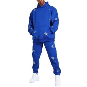 Survêtement en molleton de coton pour homme, taille plus, surdimensionné, lourd, pull d'hiver, logo personnalisé - Product Image 2