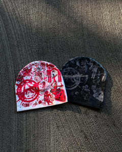 หมวกบีนนี่ถักลายสำหรับผู้ชายและผู้หญิงผ้าแจ็คการ์ดฤดูหนาว - Product Image 1