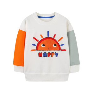 Sweat à col rond en molleton de coton lourd pour enfants et hommes Sweat-shirt vierge en gros - Product Image 1