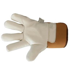 Gants de gréement de travail de protection des mains Offre Spéciale d'usine Gants de travail de sécurité en cuir fendu Protection des mains Nouveau - Product Image 4