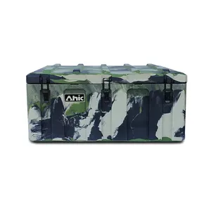 Rotomolded plastic hard case travel storage box camouflage tool box