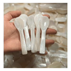 Cuillère en coquillage fabriquée à la main-nacre naturelle pour un dîner raffiné, superbe cuillère en nacre - Product Image 4