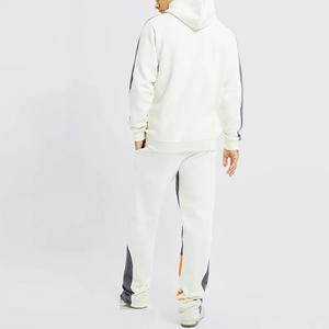 Ensemble pantalon de survêtement et sweat à capuche vierge en coton personnalisé OEM Survêtement de jogging surdimensionné évasé pour hommes - Product Image 6