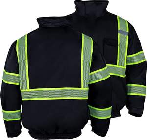 Chaquetas de Seguridad de Alta Visibilidad para Trabajo, Chaquetas de Invierno Reflectantes con Cremallera Personalizada, Ropa de Trabajo Personalizada - Product Image 2