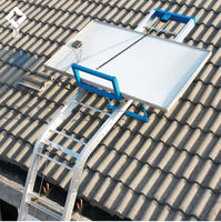 Machine de levage de panneaux solaires en alliage d'aluminium de 4 à 25 m, capacité de 200 kg, élévateur électrique pour l'installation sur toiture