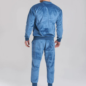 Conjunto de Sudadera y Pantalones Deportivos para Hombre, Nuevo Modelo 2024, Color Sólido, 100% Algodón, Felpa Gruesa, Transpirable, de Secado Rápido, para Invierno - Product Image 3