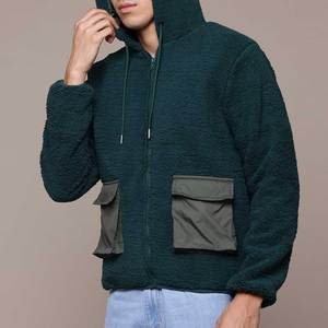 Chaqueta de Forro Polar para Hombre, Transpirable, Estilo Personalizado, Tejido de Lana, Interior de Primera Calidad, Chaqueta Sherpa para Hombre - Product Image 2