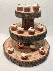 ชั้นวางคัพเค้กไม้ |   คุณภาพดีเยี่ยม งานตกแต่งสวยงาม |   งานฝีมือทำมือ ขายส่งจำนวนมาก ราคาโรงงาน ดีที่สุด - Product Image 2