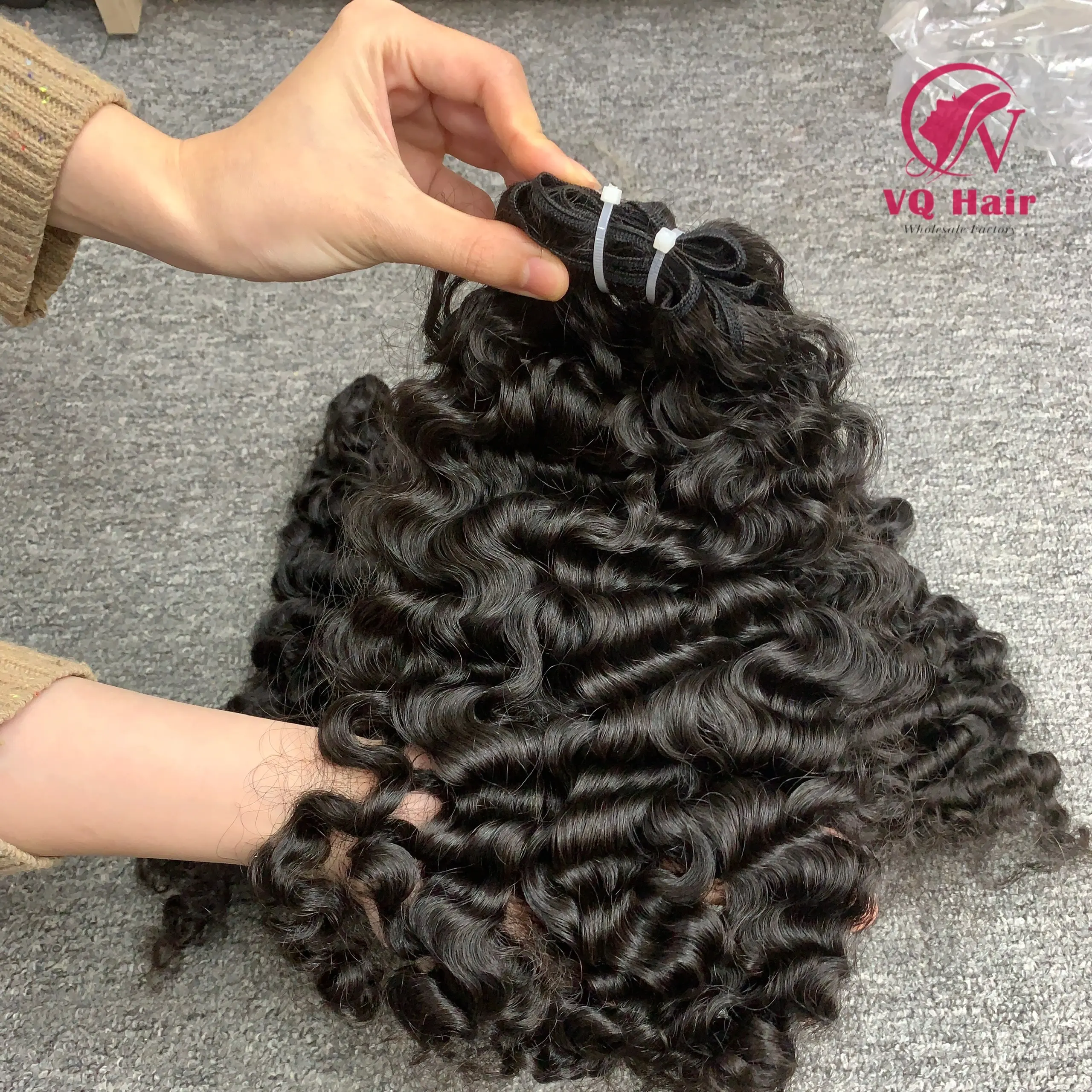 高級ベトナム髪ビルマ巻き毛100% 生髪卸売価格トップトレンドヘアスタイルドロップシップUPS DHL FEDEX