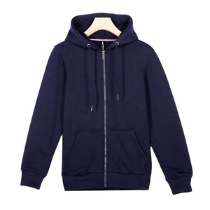 เสื้อฮู้ดมีซิปสำหรับผู้ชายน้ำหนักเบาปรับแต่งได้เสื้อฮู้ดใส่สบายมีกระเป๋า100% ผ้าฝ้าย - Product Image 1