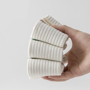 Calcetines hasta la rodilla Calcetines largos elegantes de diferentes colores para hombres con logotipo tejido Blanco y marrón - Product Image 6