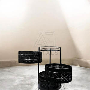 Multi Tier <b>Metal</b> Fruit and Vegetable Rack <b>for</b> Kitchen Storage Freestanding Adjustable Organizer with Easy Access Design - Product Image 6