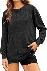 Sudadera de lavado ácido Unisex, Jersey de algodón pesado de gran tamaño, sudadera de lavado para hombre, estilo cálido de invierno - Product Image 4