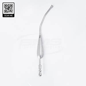 High Quality Stainless Steel Yankauer Suction Tube ENT Reusable Medical Oral Suction Cannula with <b>Rose</b> <b>Bud</b> Tip & Vacuum Control - Product Image 2