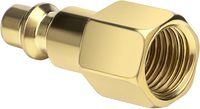 Raccord rapide pour compresseur d'air, filetage femelle NPT 1/4 pouce, type D industriel, en laiton massif