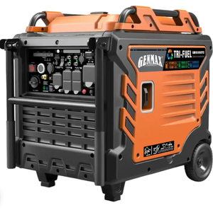 เครื่องกำเนิดไฟฟ้าอินเวอร์เตอร์แท้รุ่น GM10500iETC ใช้ได้สามเชื้อเพลิง 8500W/10500W 50 แอมป์ สตาร์ทด้วยรีโมท ใหม่ มีรอยขีดข่วนและรอยบุบเล็กน้อย - Product Image 3