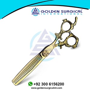 Juego de Tijeras Doradas de Alta Calidad de 6 Pulgadas, Varias Tijeras de Refinación, Tijeras de Corte y Entresacar Japonesas para Barberos - Product Image 3