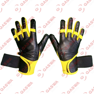Guantes de béisbol de cuero profesional personalizados OEM, guantes de bateo de béisbol de la mejor calidad, guantes de bateo de buena calidad - Product Image 2
