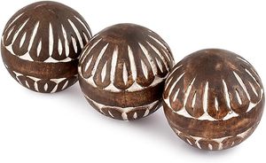 Increíble esfera decorativa de madera de mango, bola decorativa para bodas y fiestas, centro de mesa para el hogar - Product Image 5