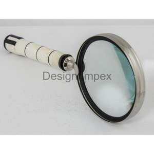 Bague en argent loupe poignée en cuir loupe en gros accessoires de bureau décoratifs cadeaux d'affaires - Product Image 6