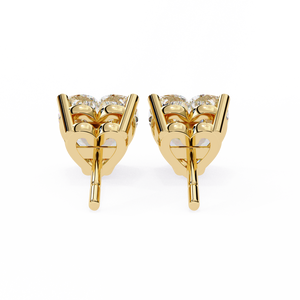 18K Gold <b>Beautiful</b> <b>Earring</b> with Lab-Grown Diamond Premium Diamond <b>Earrings</b> - Product Image 5
